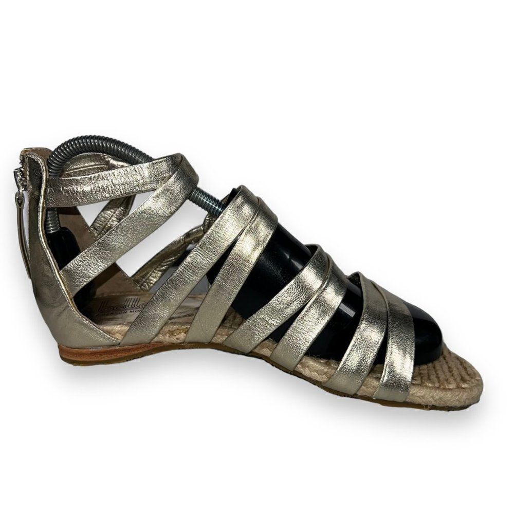 Belle Sigerson Morrison Strappy / Zip Sandals Gold‎ / Jute Women's 7.5B - Picture 7 of 10